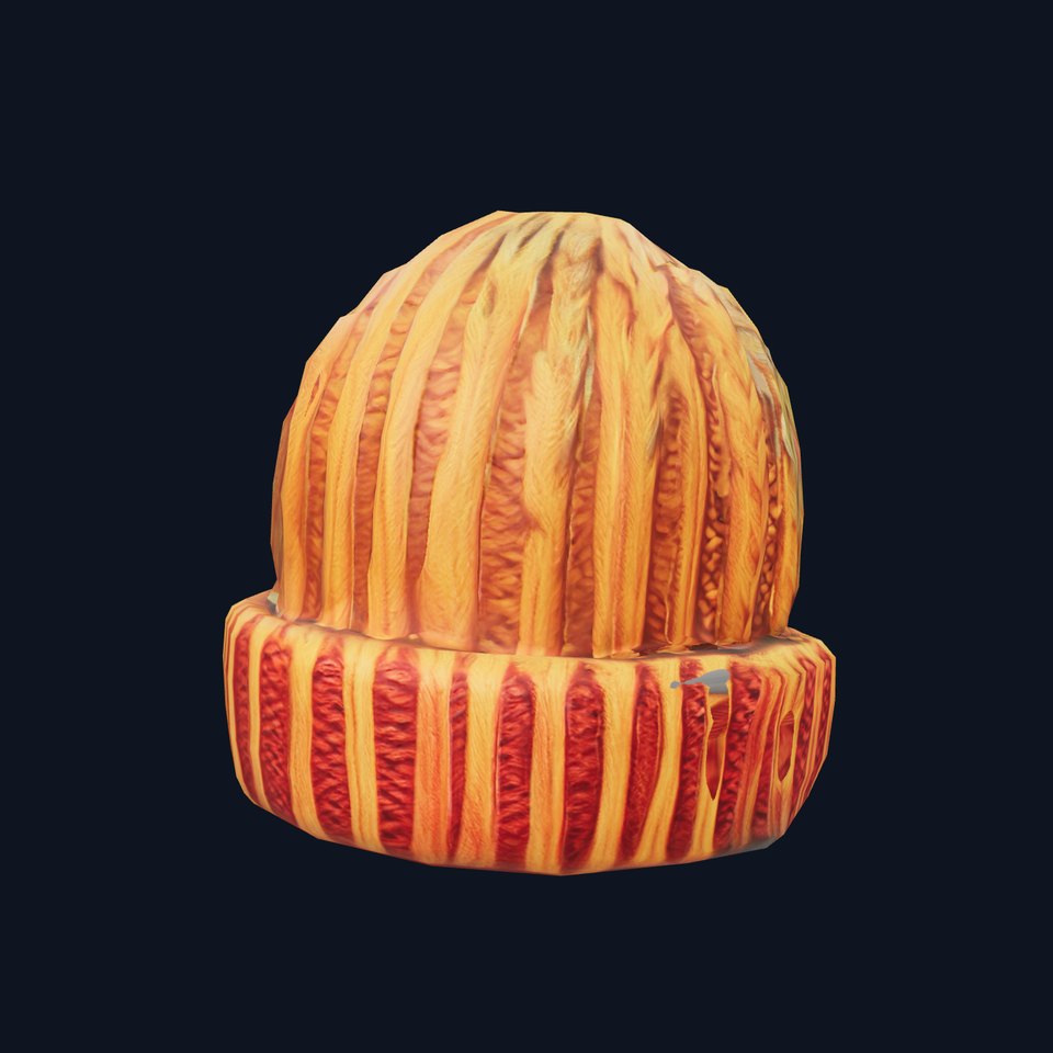 Cozy Knitted Beanie model pack